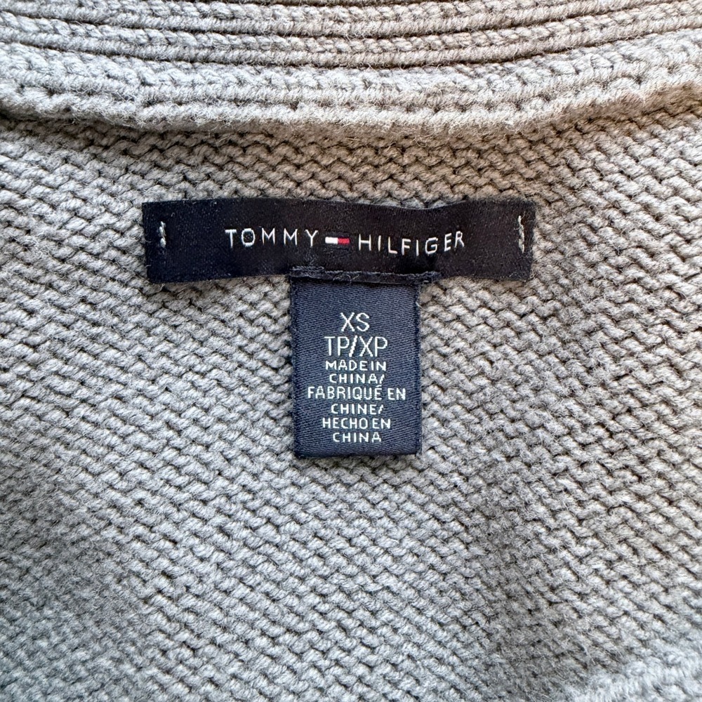 Tommy Hilfiger Cardigan Button Front Colligate Heritage Academia Gray Women's XS - Picture 11 of 13